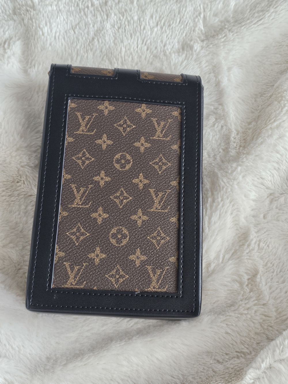 Women's Wallet in Brown and Black with Gold Hardware - Picture 2 of 5